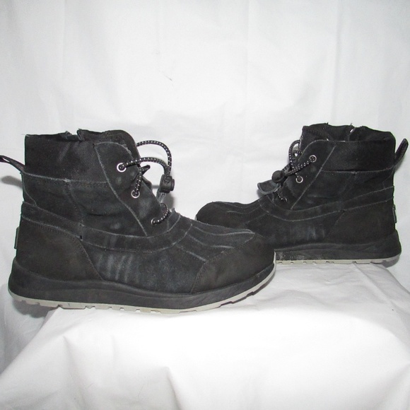 UGG Black Laced Hiking Boots - Picture 4 of 7